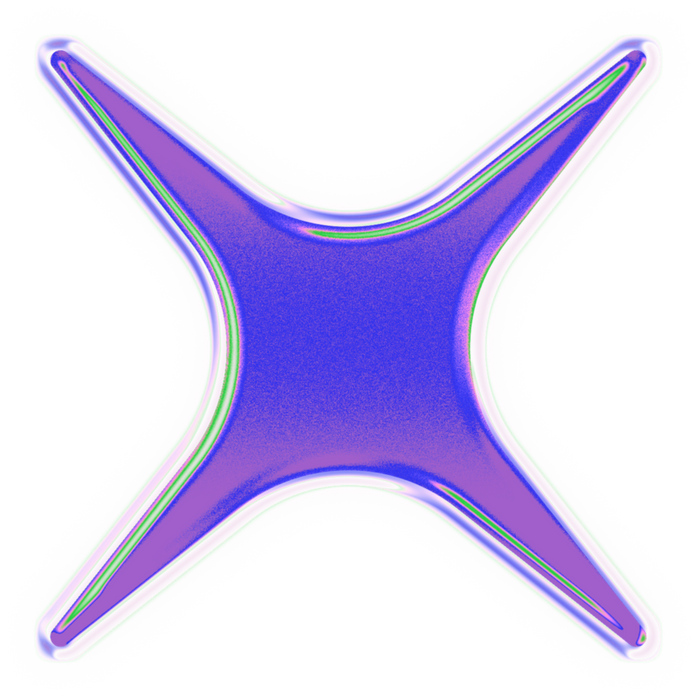 Holographic Chrome Decorative Cross